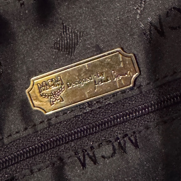 MCM German Made Black Signature Nylon Boston Purse / Hand Bag EUC - Picture 12 of 14